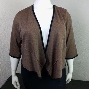 Women's Plus Size 1X Drape Front Open Cardigan